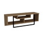 Hanah Home Asal (120) Soporte para TV Nogal y Negro